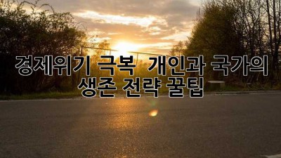 경제위기 극복 🚀 개인과 국가의 생존 전략 꿀팁! 🍯